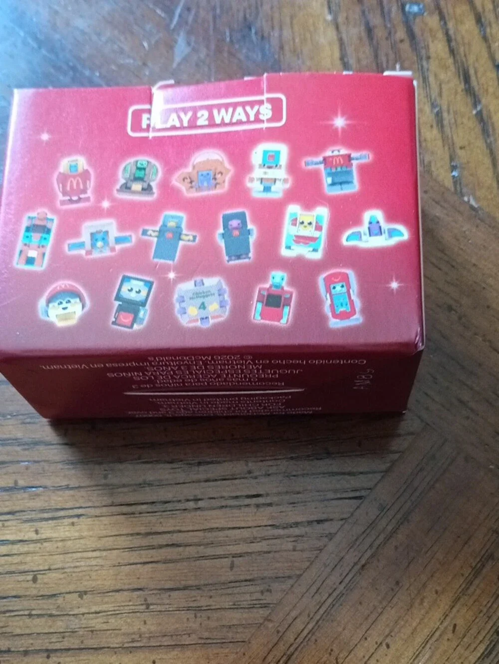 McDonald's Changeables Chicken McNuggets Toy - Red and Blue